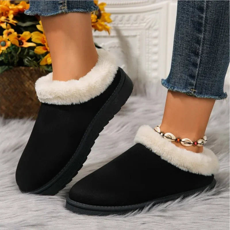 2024 New Winter Snow Boots Fur Women'S Boots Fashion Mini Plush Warm Ankle Boot for Women'S Boots Casual