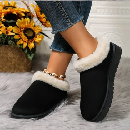 2024 New Winter Snow Boots Fur Women'S Boots Fashion Mini Plush Warm Ankle Boot for Women'S Boots Casual