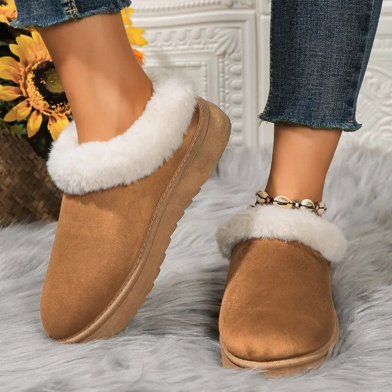 2024 New Winter Snow Boots Fur Women'S Boots Fashion Mini Plush Warm Ankle Boot for Women'S Boots Casual