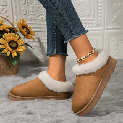 2024 New Winter Snow Boots Fur Women'S Boots Fashion Mini Plush Warm Ankle Boot for Women'S Boots Casual